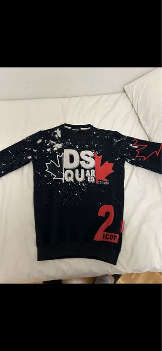 Sudadera DSquared2 Negra y Roja