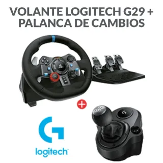 Volante Logitech G29 + Palanca Cambios, PC, PS4, PS5
