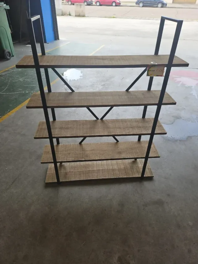 Estantería madera y metal
