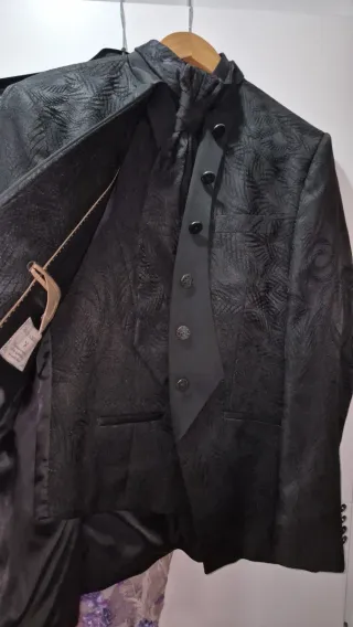 Traje de alta costura hombre negro