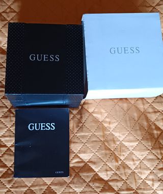 Orologio Guess Uomo Cassa Rettangolare Pelle Nera