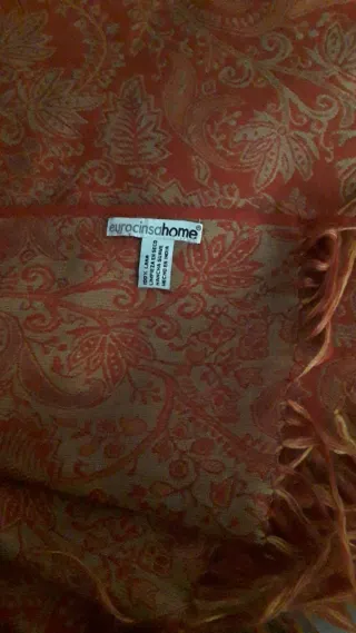 Bufanda 100% Lana Rosa y Roja