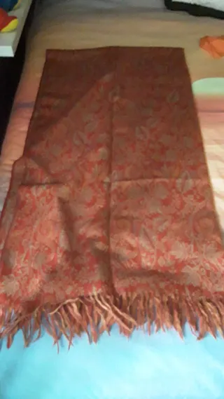 Bufanda 100% Lana Rosa y Roja