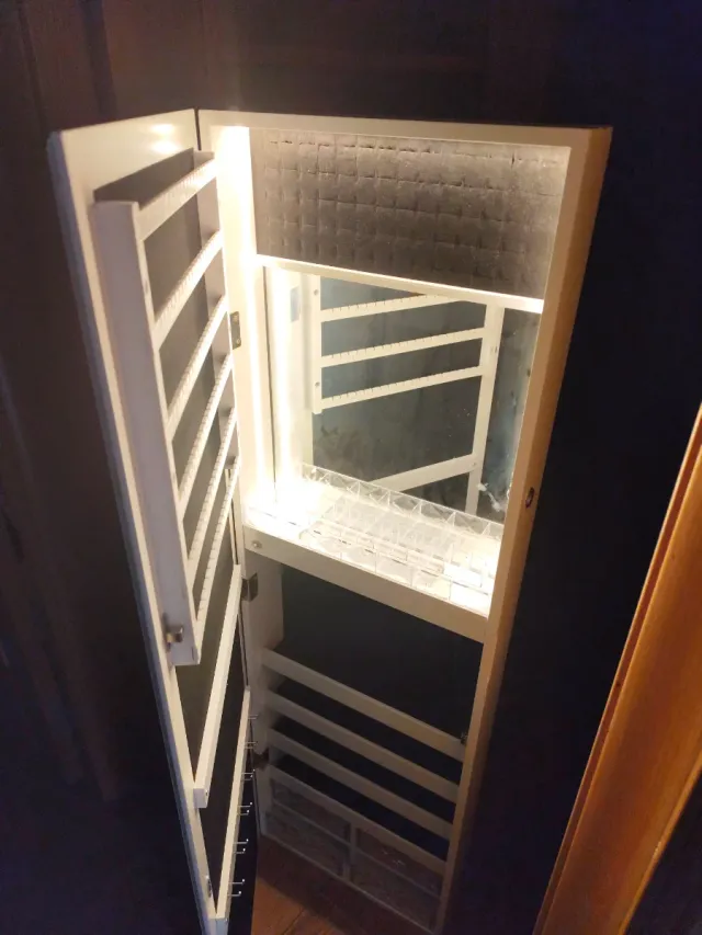 Armario espejo madera y cristal