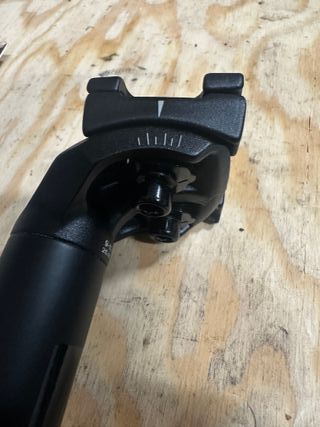 Tija sillín bicicleta negra