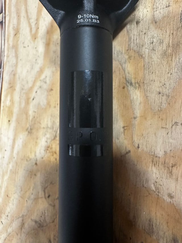 Tija sillín bicicleta negra