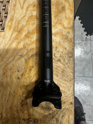 Tija sillín bicicleta negra