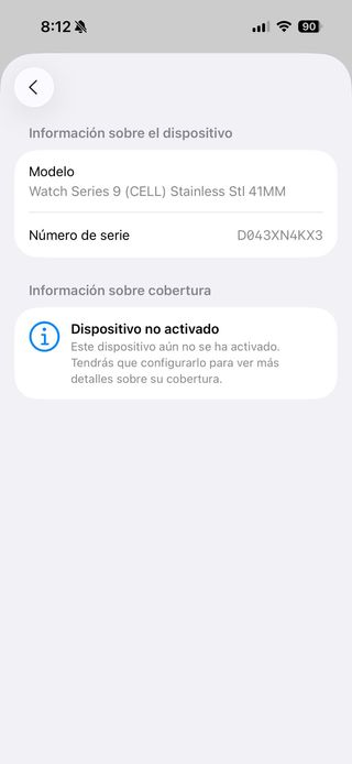 Apple Watch 9 41mm Acero nuevo