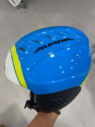 Casco Alpina Carat Junior Azul/Amarillo