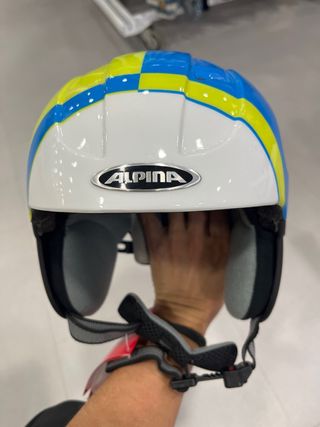 Casco Alpina Carat Junior Azul/Amarillo