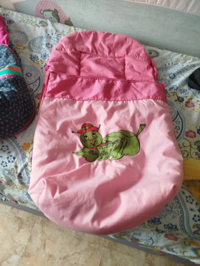 Saco para carrito de bebé rosa