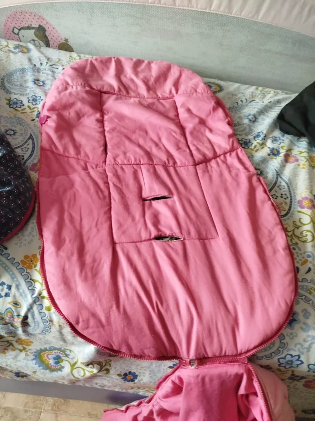 Saco para carrito de bebé rosa