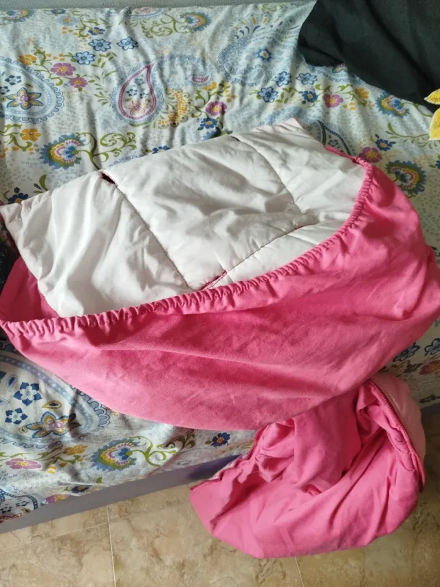 Saco para carrito de bebé rosa
