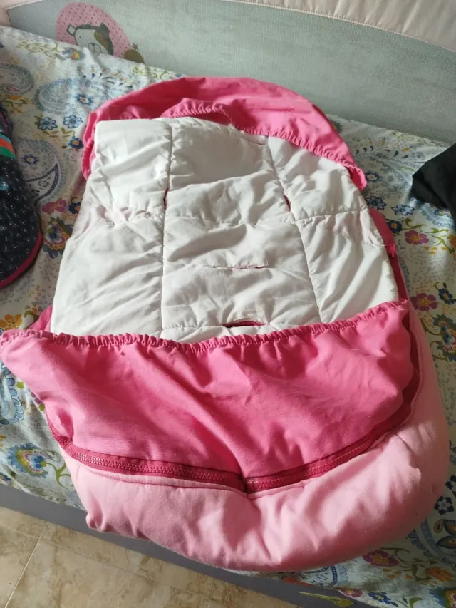 Saco para carrito de bebé rosa