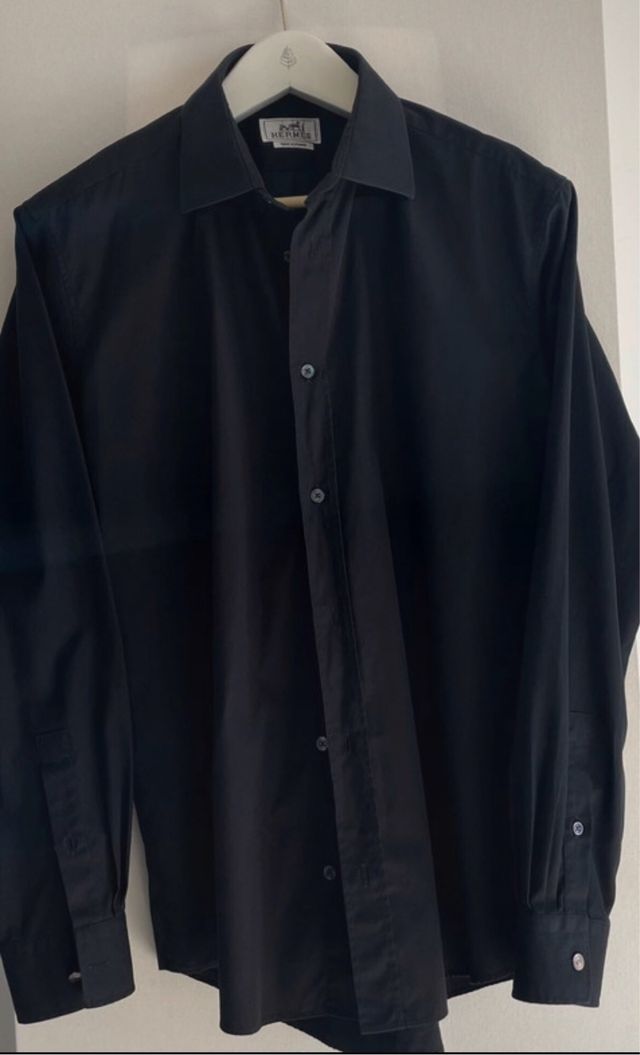 Camisa Hermès Negra Talla 42