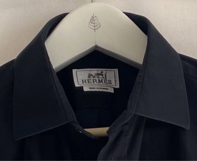 Camisa Hermès Negra Talla 42