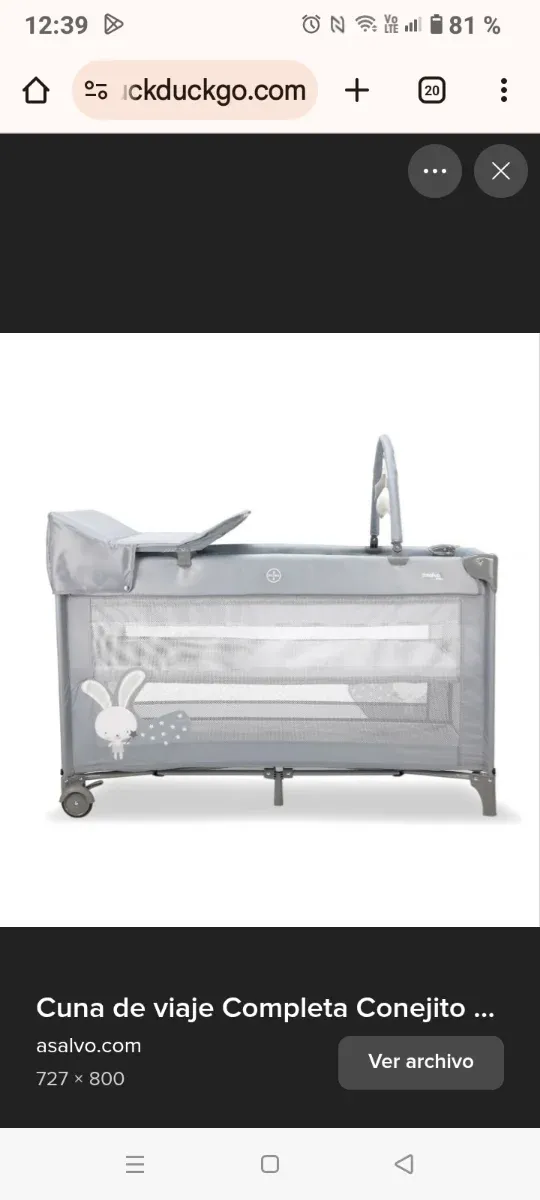 Cuna de viaje Asalvo