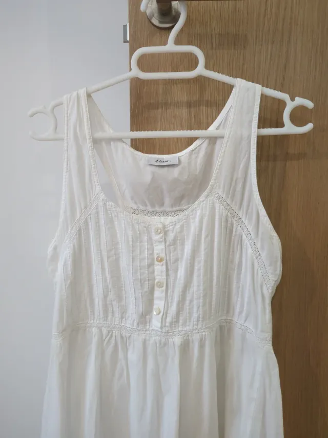Vestido blanco veraniego Etam