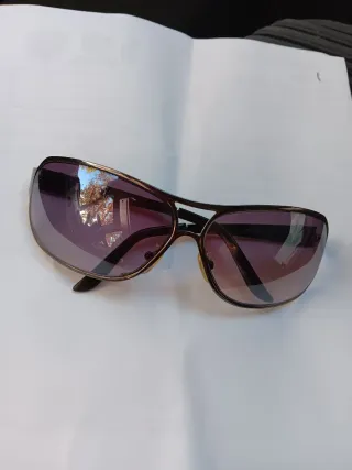 Occhiali da sole vintage uomo marrone/viola