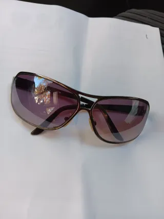Occhiali da sole vintage uomo marrone/viola