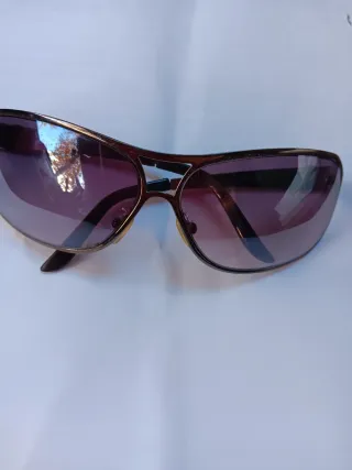 Occhiali da sole vintage uomo marrone/viola