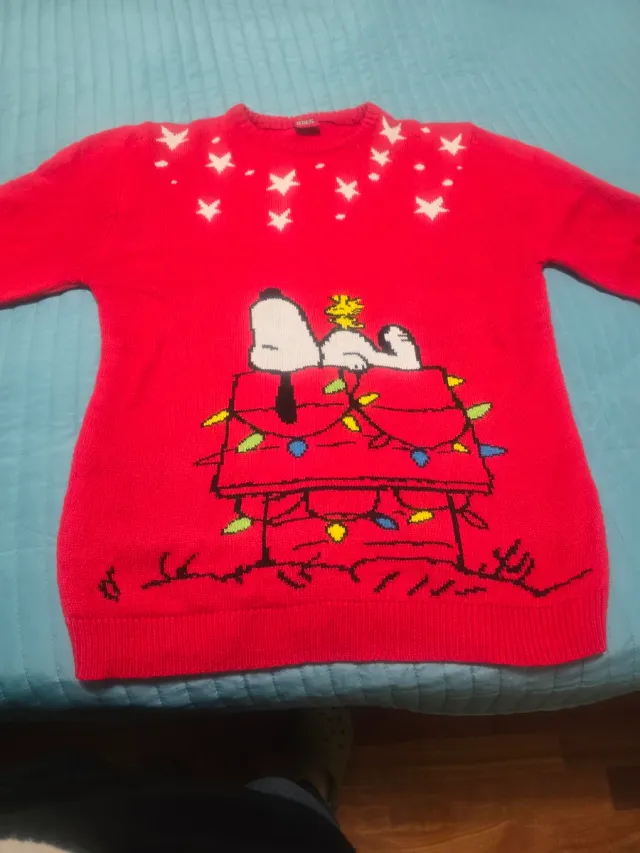 Maglione Snoopy Natale Vintage Taglia Unica