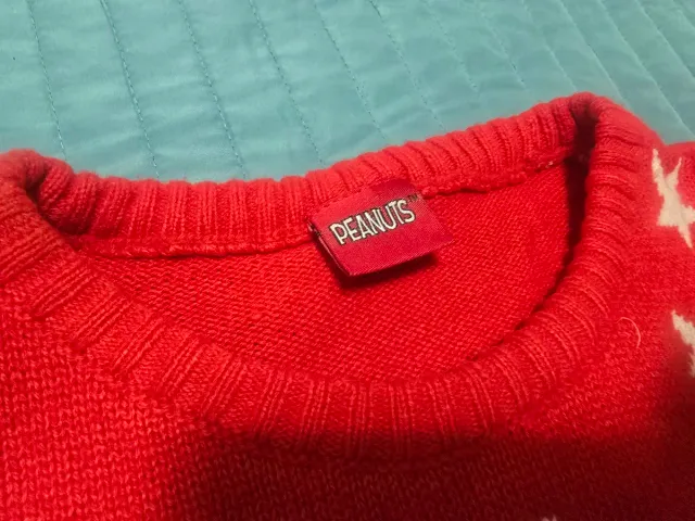 Maglione Snoopy Natale Vintage Taglia Unica