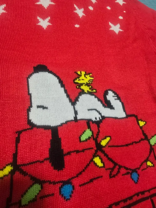 Maglione Snoopy Natale Vintage Taglia Unica