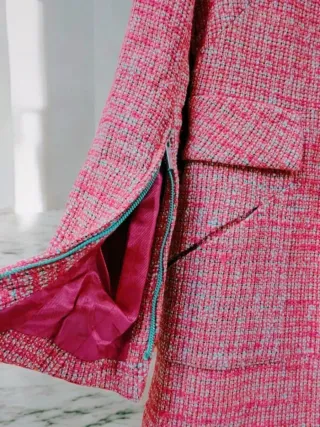 Cappotto tweed rosa Zara - nuovo