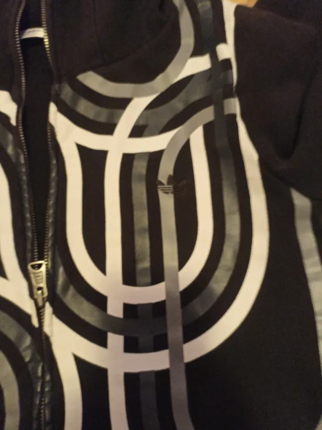 Chaqueta de algodón con capucha Adidas