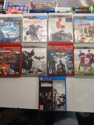 Lote Videojuegos PS3 y PS4