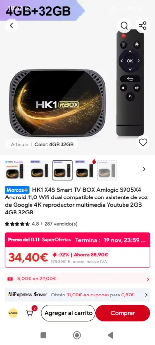 HK1 RBOX Android TV Box