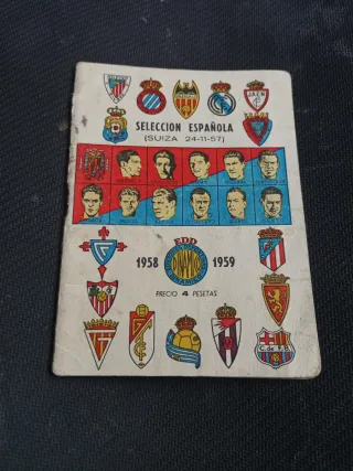 Calendario Selección Española Suiza 1957
