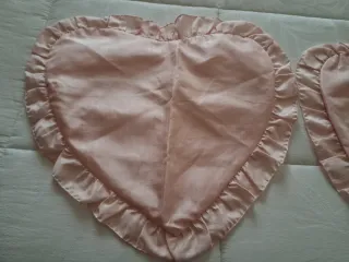 Coppia federe cuscino a cuore