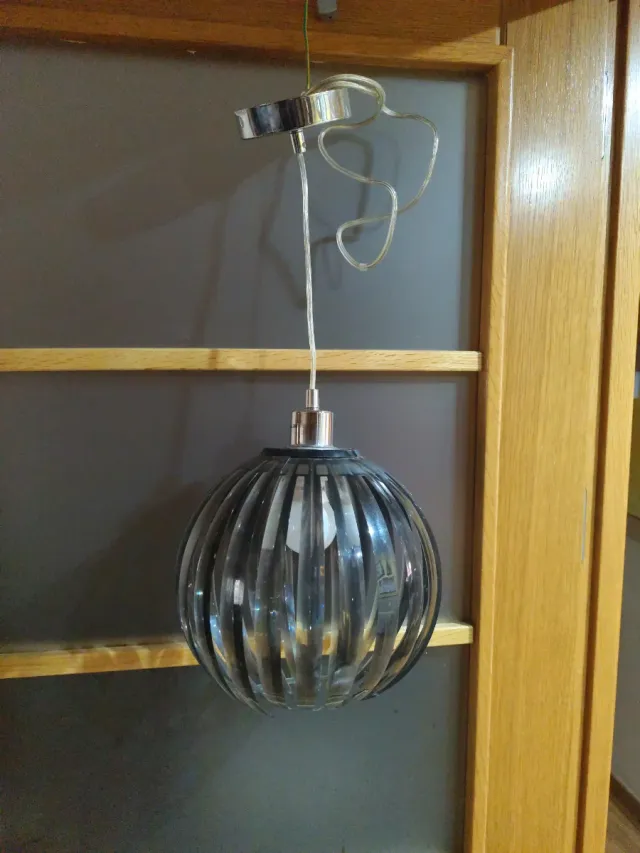 Lámpara de techo colgante cristal metal