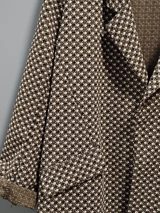 Blazer cuadros marrón talla 40-42