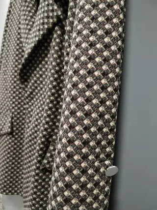 Blazer cuadros marrón talla 40-42