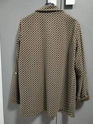 Blazer cuadros marrón talla 40-42