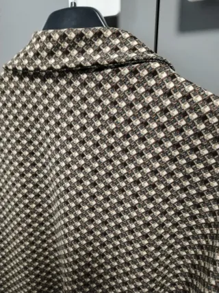 Blazer cuadros marrón talla 40-42