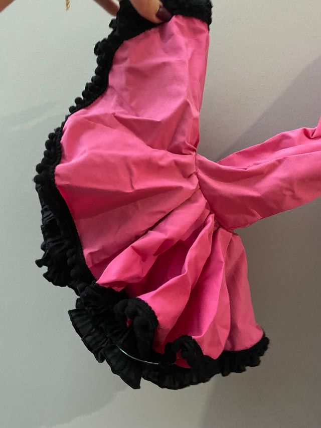 Vestido Flamenca Rosa y Negro