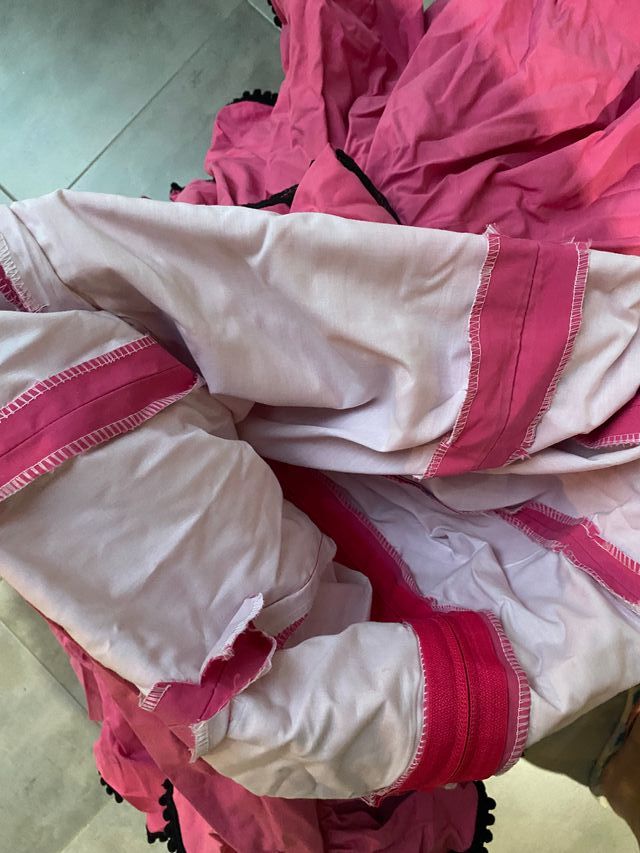 Vestido Flamenca Rosa y Negro