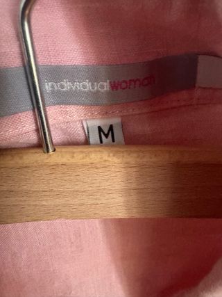 Camisa rosa manga larga