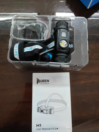 Linterna Frontal LED Wuben NH1 1200 Lúmenes