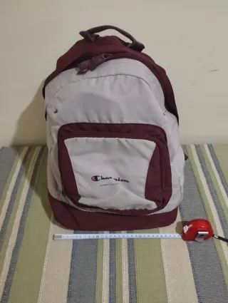 Mochila Champion Gris y Morado