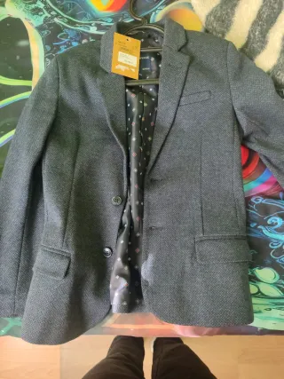 Americana niño talla 9-10 (140cm)azul marino