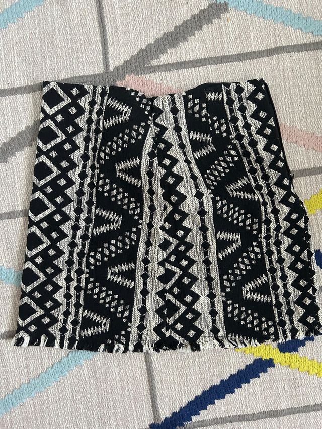 Falda Stradivarius Estampada