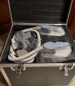 Máquina electroestimulación con fallo eléctrico