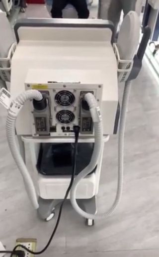 Máquina electroestimulación con fallo eléctrico