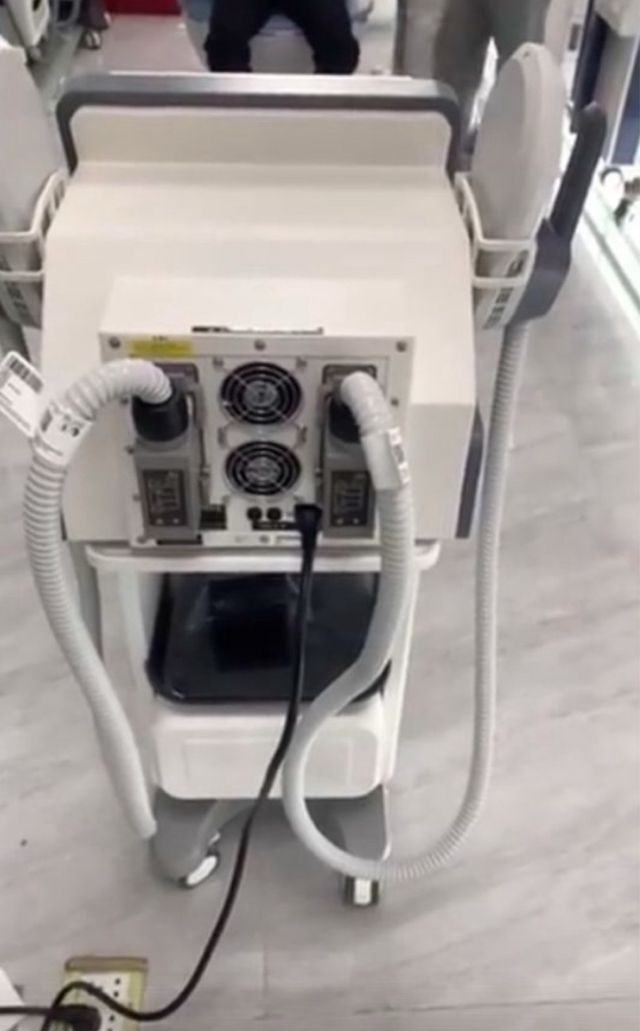 Máquina electroestimulación  con fallo eléctrico