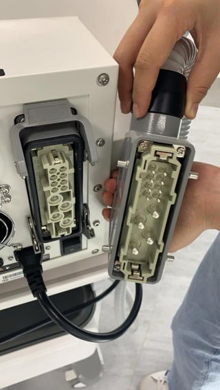 Máquina electroestimulación con fallo eléctrico